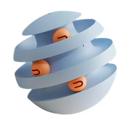 Cat Rotating Tumbler Ball Toy