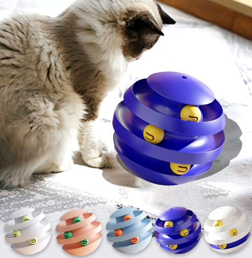 Cat Rotating Tumbler Ball Toy